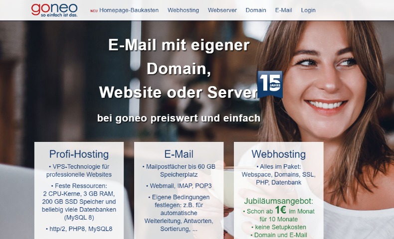 Webhosting-Anbieter Goneo